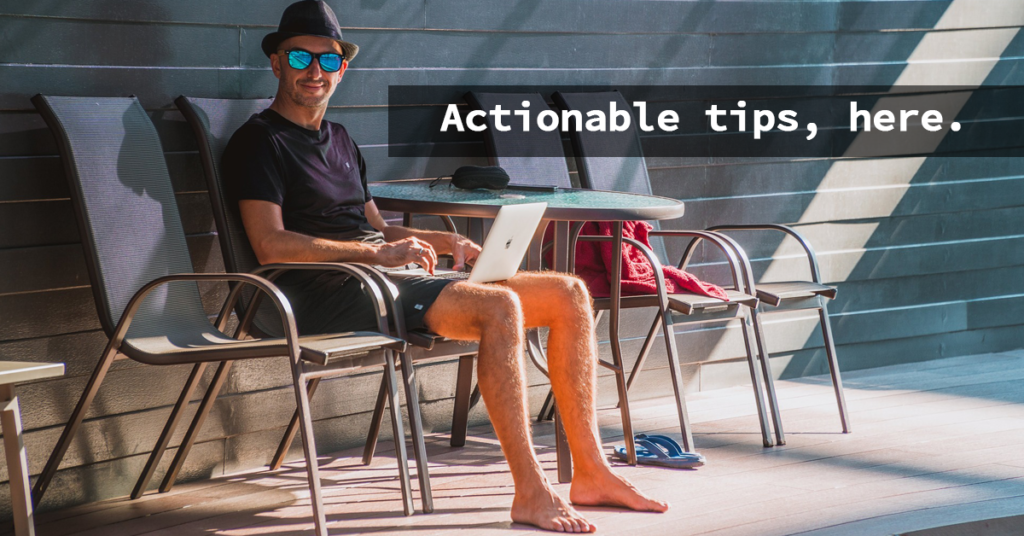 Email sequences and other actionable tips, here.
