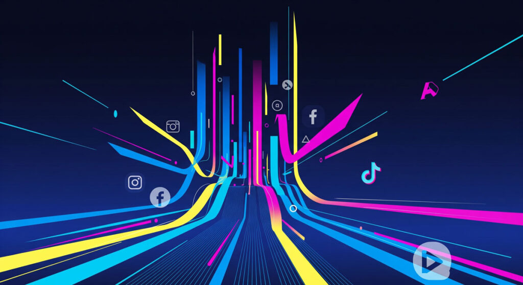 Social media advertising channels competing each others in a modern landslide