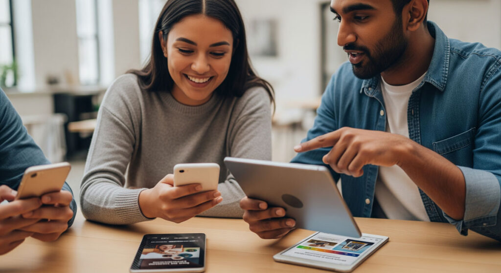 Millenials discuss their ads campaign